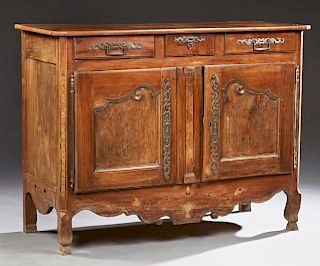 French Provincial Louis XV Style Inlaid Carved Che