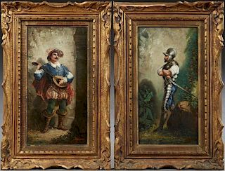 H. Regnier, "Troubadour," and "Knight in Armor," 1