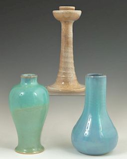 Group of Three Shearwater High Glaze Items, 20th c