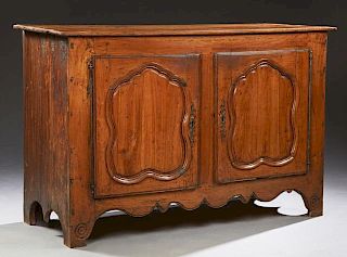 French Provincial Louis XV Style Carved Cherry Sid