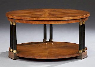 Empire Style Mahogany Coffee Table, 20th c., by Ba
