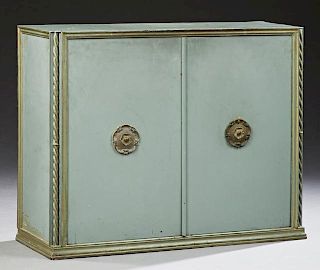 French Cast Iron Safe Cupboard, late 19th c., the