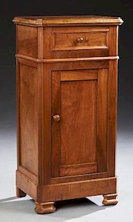 French Louis Philippe Style Carved Walnut Nightsta