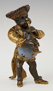Whimsical Vienna Bronze Figure of a Standing Pulci