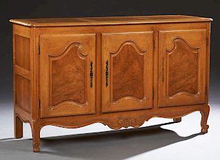 French Louis XV Style Carved Cherry Sideboard, 20t