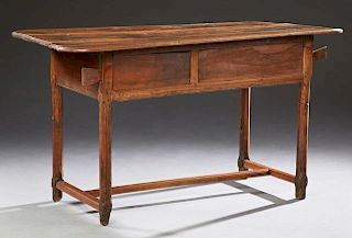 French Provincial Carved Cherry Kitchen Table, 19t