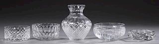 Group of Five Cut Crystal Items, 20th c., consisti