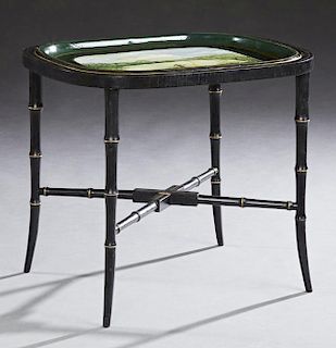 English Tole Tray Coffee Table, c. 1910 and later,