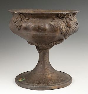 Unusual Cast Iron Planter, early 20th c., of foote