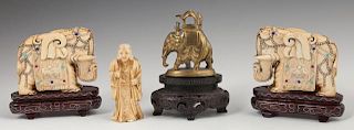 Four Oriental Pieces, 20th c., consisting of a pai
