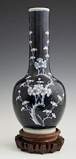 Japanese Bottle Form Porcelain Vase, 19th c., with