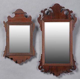Two Chippendale Style Carved Mahogany Mirrors, 20t
