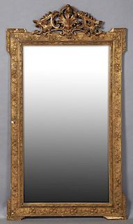 Louis XV Style Gilt and Gesso Overmantel Mirror, 1