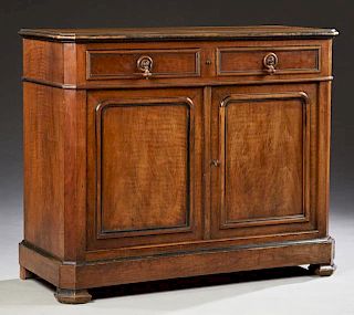 Louis Philippe Style Carved Walnut Sideboard, 19th
