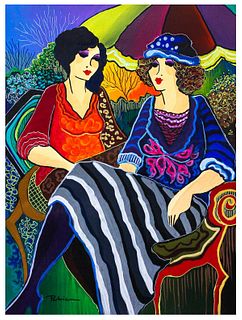 Patricia Govezensky- Original Acrylic on Canvas "Margo and Suzy"