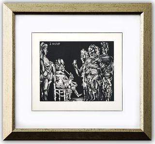 After Pablo Picasso- Offset Lithograph "From The 347 Series"