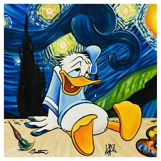 Trevor Carlton & Stephen Reis, "Art Attack" Limited Edition on Canvas from Disney Fine Art, Numbered and Hand Signed by both Artists with Letter of Au