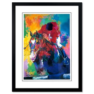Leroy Neiman (1921-2012), "United States Equestrian Team: Riding for America, Los Angeles 1984" Framed Offset Lithograph with Letter of Authenticity.