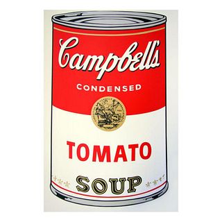 Andy Warhol "Soup Can 11.46 (Tomato Soup)" Silk Screen Print from Sunday B Morning.