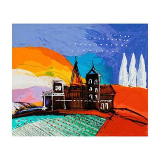 Calman Shemi, "Tuscany Hill" Limited Edition Serigraph, Numbered and Hand Signed with Letter of Authenticity.
