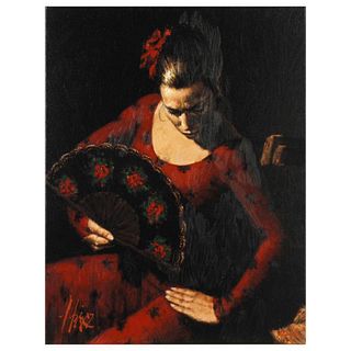 Fabian Perez, "Isabella" Hand Textured Limited Edition Giclee on Canvas. Hand Signed and Numbered AP 30/30