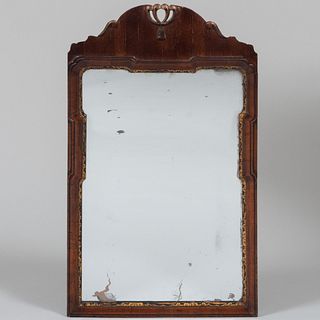 Small Federal Style Mahogany and Parcel-Gilt Mirror