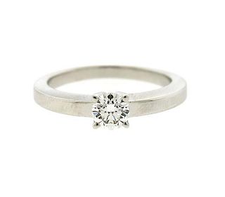 GIA Cartier Platinum 0.38ct G VS1 Diamond Engagement Ring