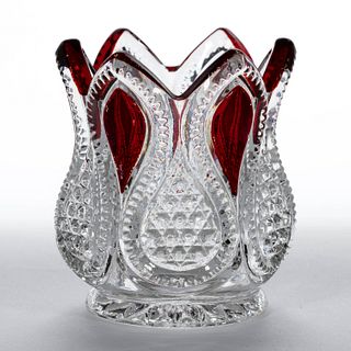 NEW JERSEY - RUBY-STAINED TOOTHPICK HOLDER