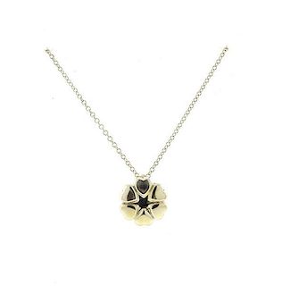 Tiffany &amp; Co Paloma Picasso Sterling Flower Pendant Necklace