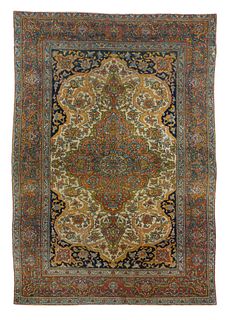 Antique Tehran Rug, 4’5" x 6’10" (1.35 x 2.08 M)