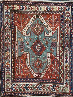 Fine Antique Sevan Kazak Rug, 5’2” x 6’7” (1.57 x 2.01 M)