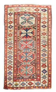 Antique Kazak Rug, 3’11” x 6’11" (1.19 x 2.11 M)