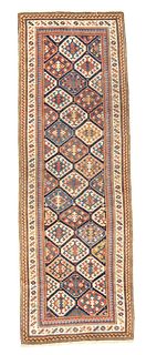 Fine Antique Shirvan Rug, 3'4" x 9’6” (1.02 x 2.90 M)