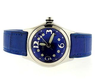 Corum Bubble Blue Dial Quartz Watch 39.250.20
