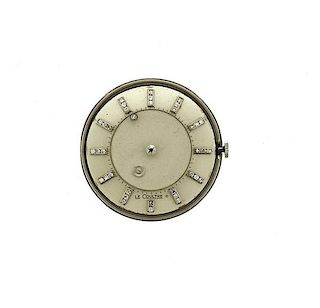 LeCoultre 14k Gold Diamond Mystery Dial Watch