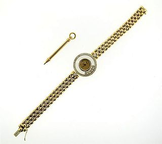 Chopard Happy Diamond 18k Gold Watch