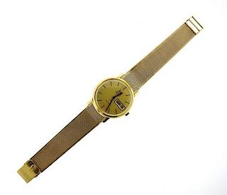 Omega De Ville 18k Gold Automatic Day Date Watch