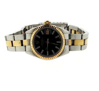 Rolex Date 18k Gold Steel Lady&#39;s Watch 6917