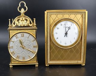 Im Hoff & Lavigne Paris Gilt Metal Clocks