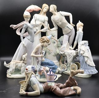 Group Lot of 5 Assorted Lladro Porcelain Figures