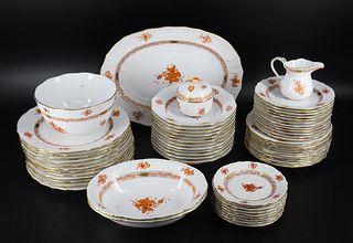 Herend "Chinese Bouquet" Rust Pattern Porcelain