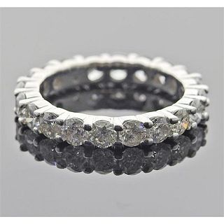 14k Gold Diamond Eternity Wedding Band Ring