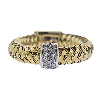 Roberto Coin Primavera 18k Gold Diamond Ring