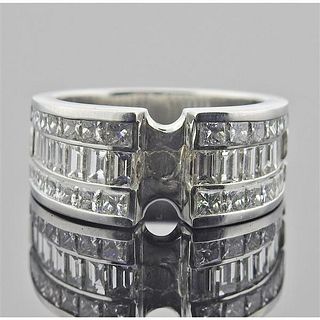 Platinum Diamond Engagement Wedding Ring Mounting