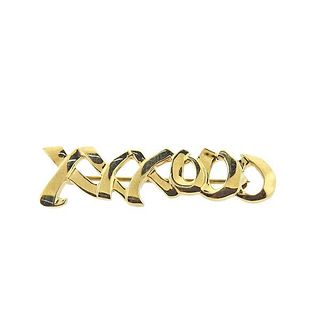 Tiffany &amp; Co Paloma Picasso 18k Gold XO Brooch Pin