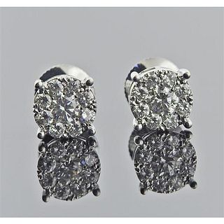 14k Gold 1.00ctw Diamond Stud Earrings 