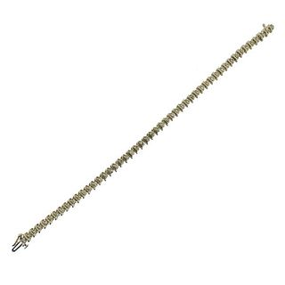 14k Gold Diamond S Link Bracelet