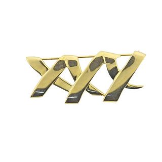 Tiffany &amp; Co Paloma Picasso 18k Gold X Brooch Pin