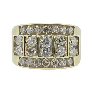 3ctw Diamond Men&#39;s Gold Ring