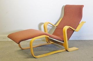 Midcentury Marcel Breuer Chaise Lounge Chair.